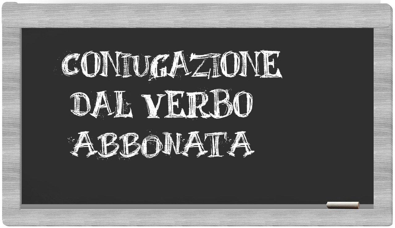 ¿abbonata en sílabas?