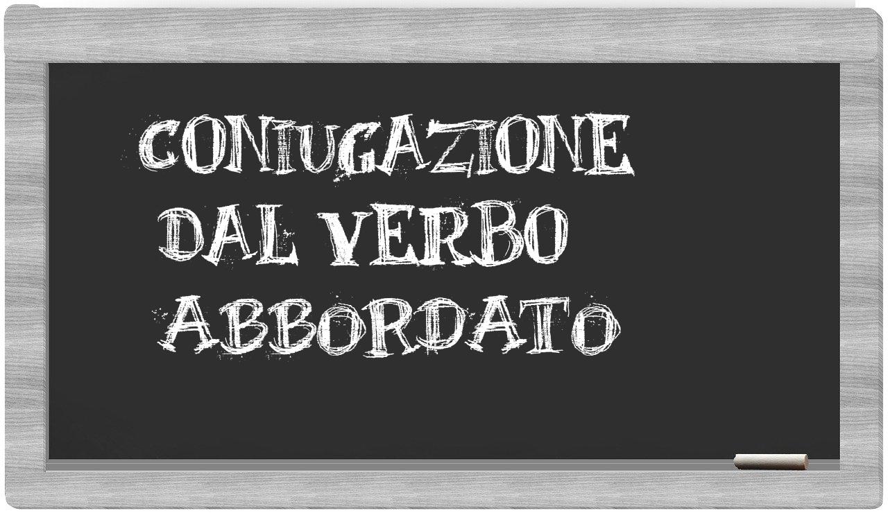 ¿abbordato en sílabas?