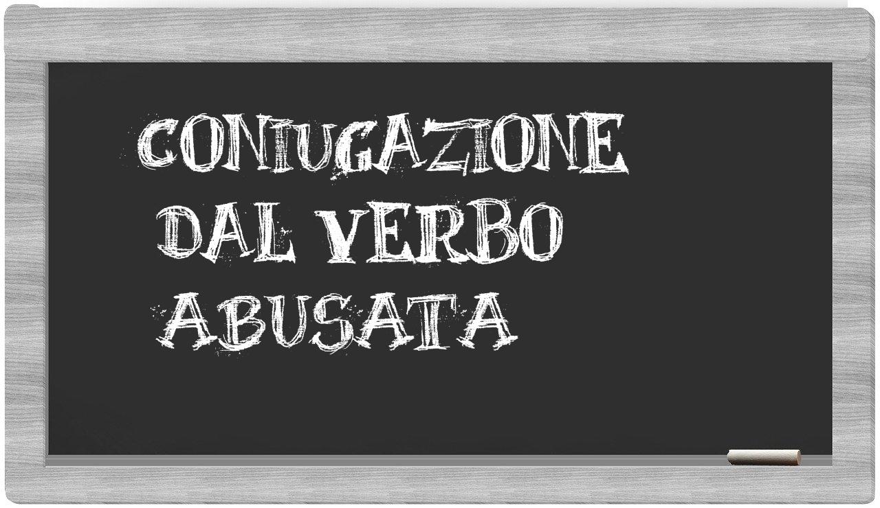 ¿abusata en sílabas?