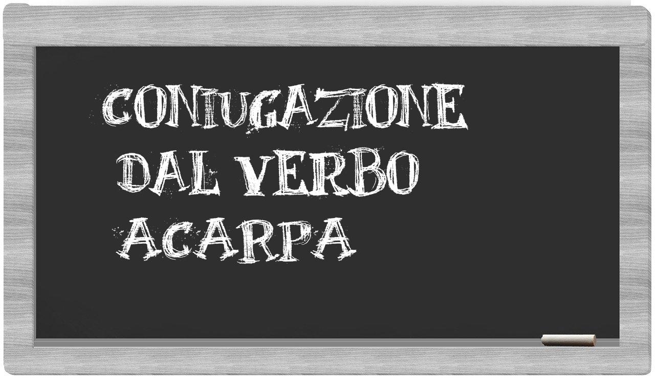 ¿acarpa en sílabas?