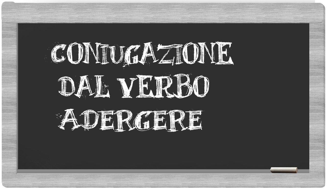 ¿adergere en sílabas?