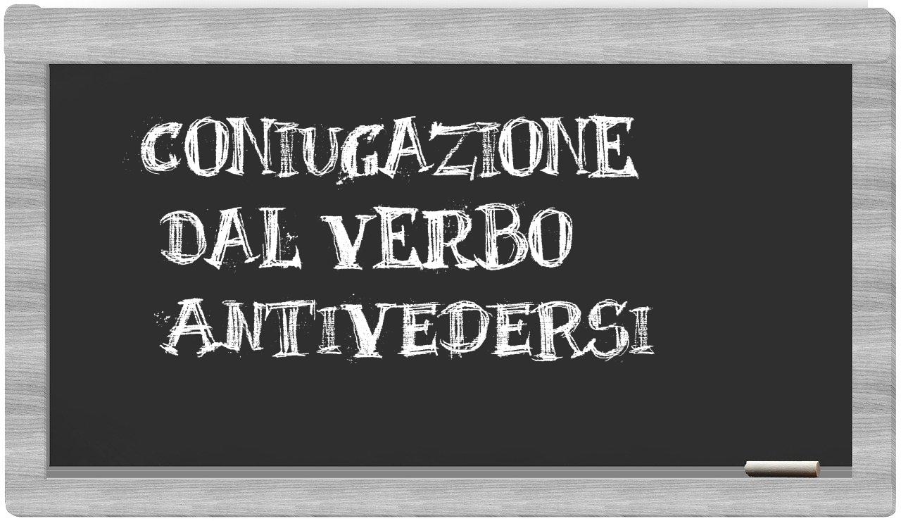 ¿antivedersi en sílabas?