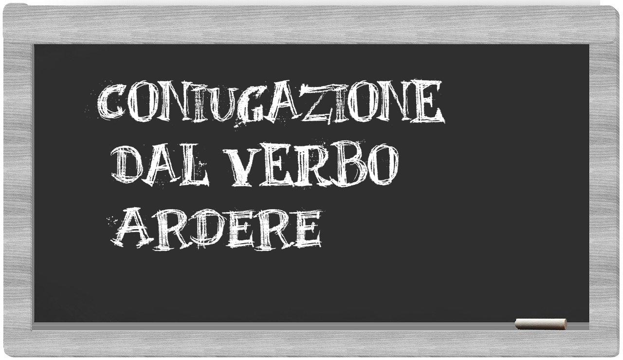 ¿ardere en sílabas?