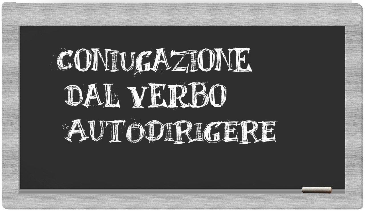 ¿autodirigere en sílabas?