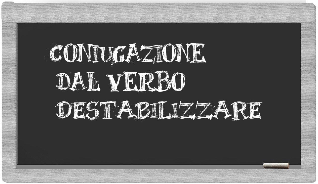 ¿destabilizzare en sílabas?