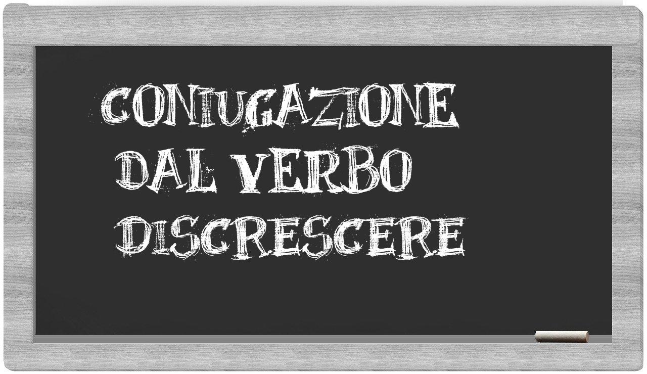 ¿discrescere en sílabas?