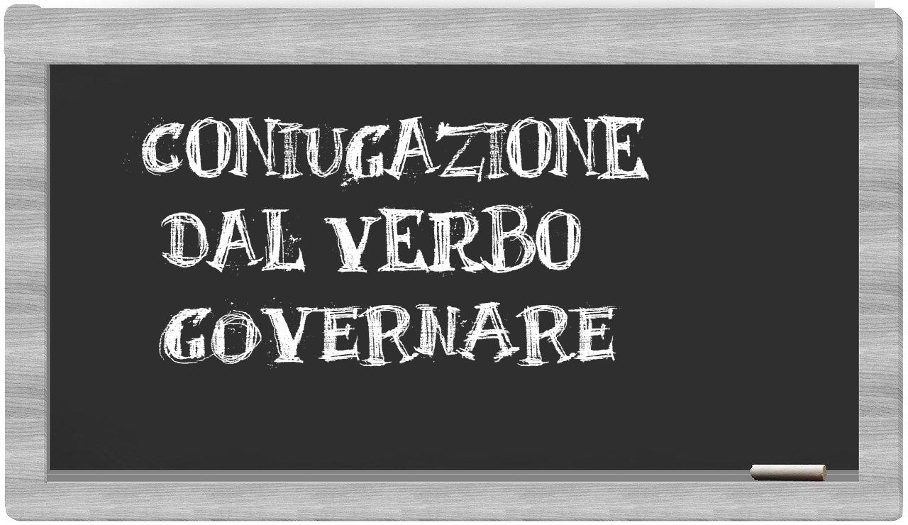 ¿governare en sílabas?