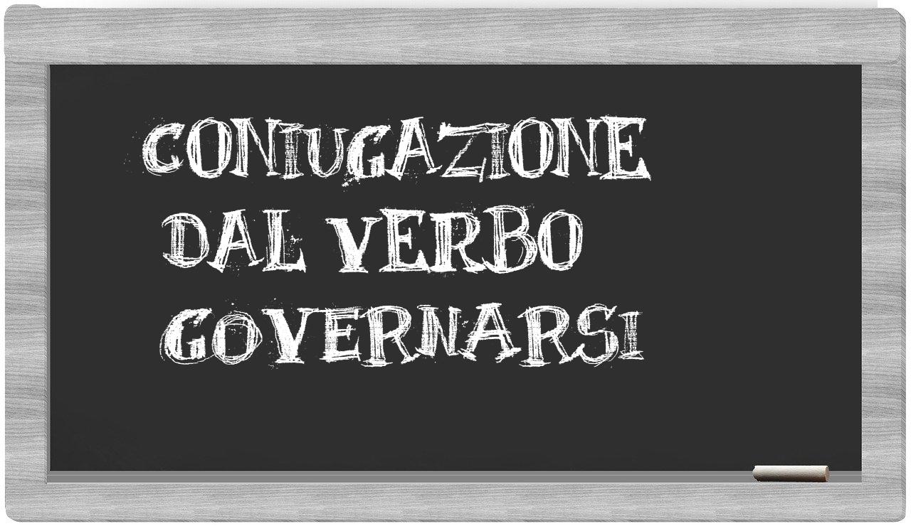 ¿governarsi en sílabas?