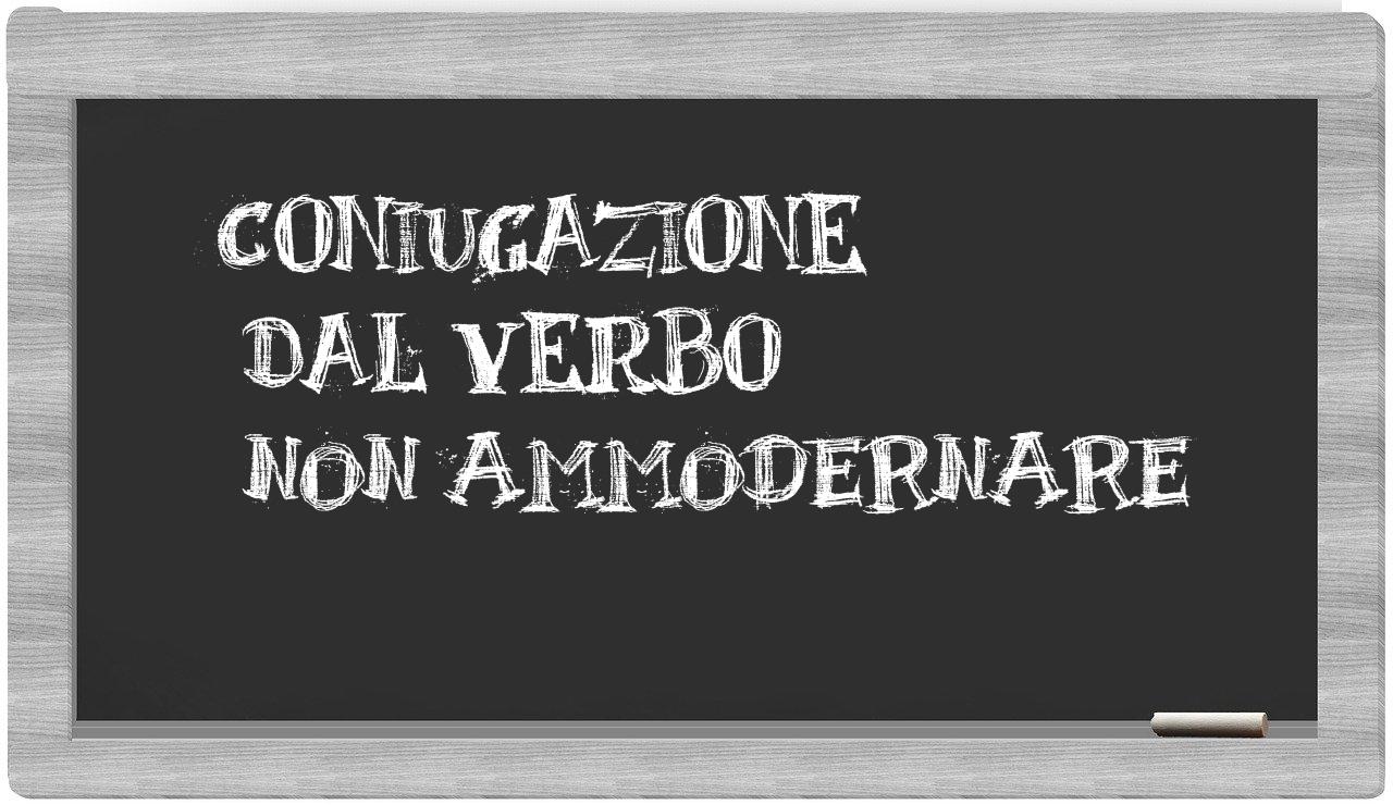 ¿non ammodernare en sílabas?