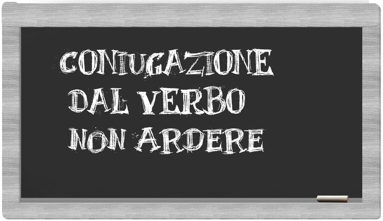 ¿non ardere en sílabas?