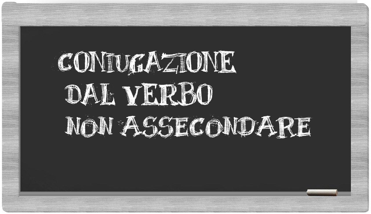 ¿non assecondare en sílabas?