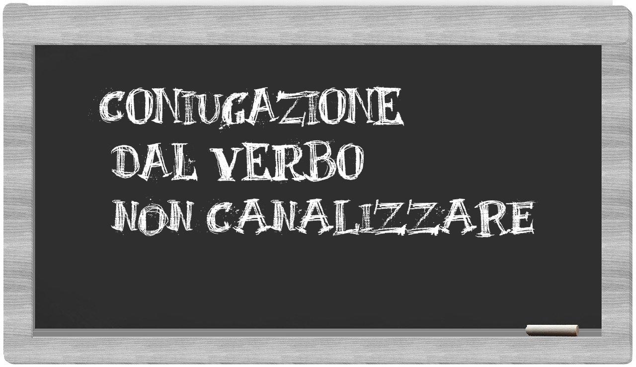 ¿non canalizzare en sílabas?