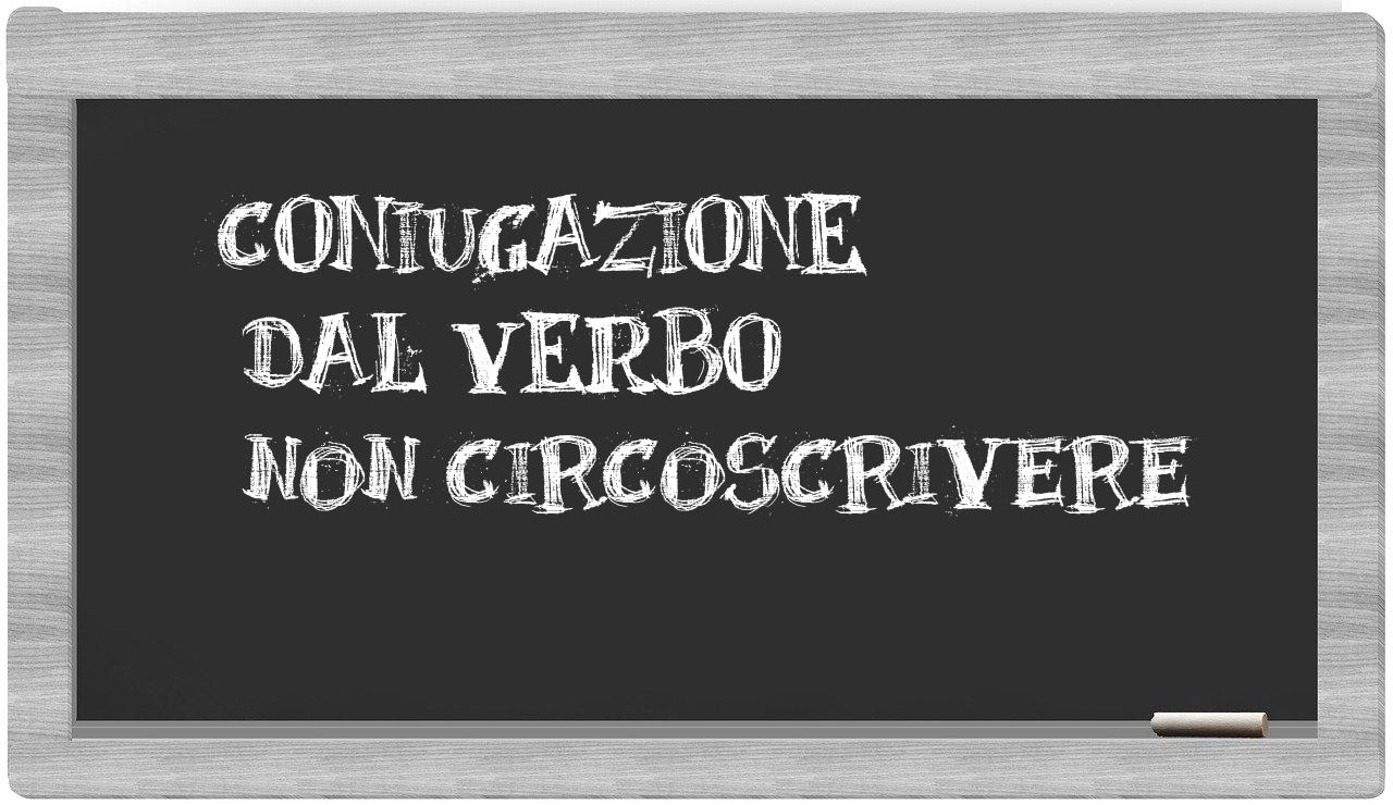 ¿non circoscrivere en sílabas?