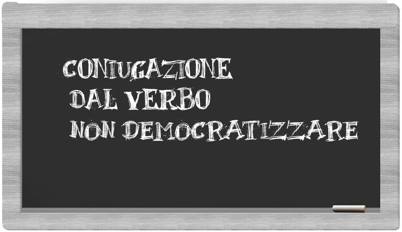 ¿non democratizzare en sílabas?