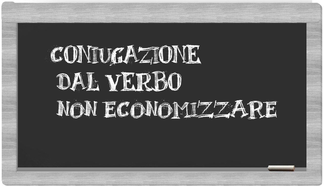 ¿non economizzare en sílabas?