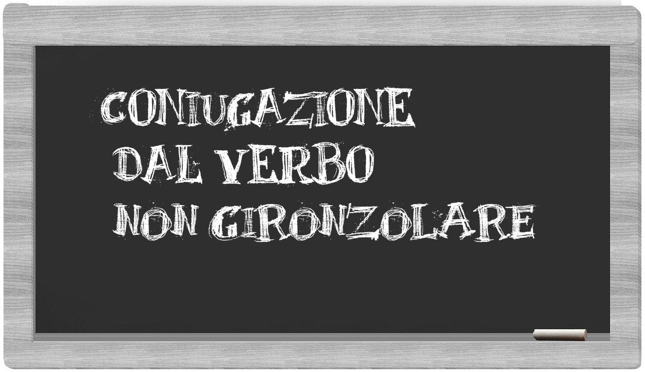 ¿non gironzolare en sílabas?