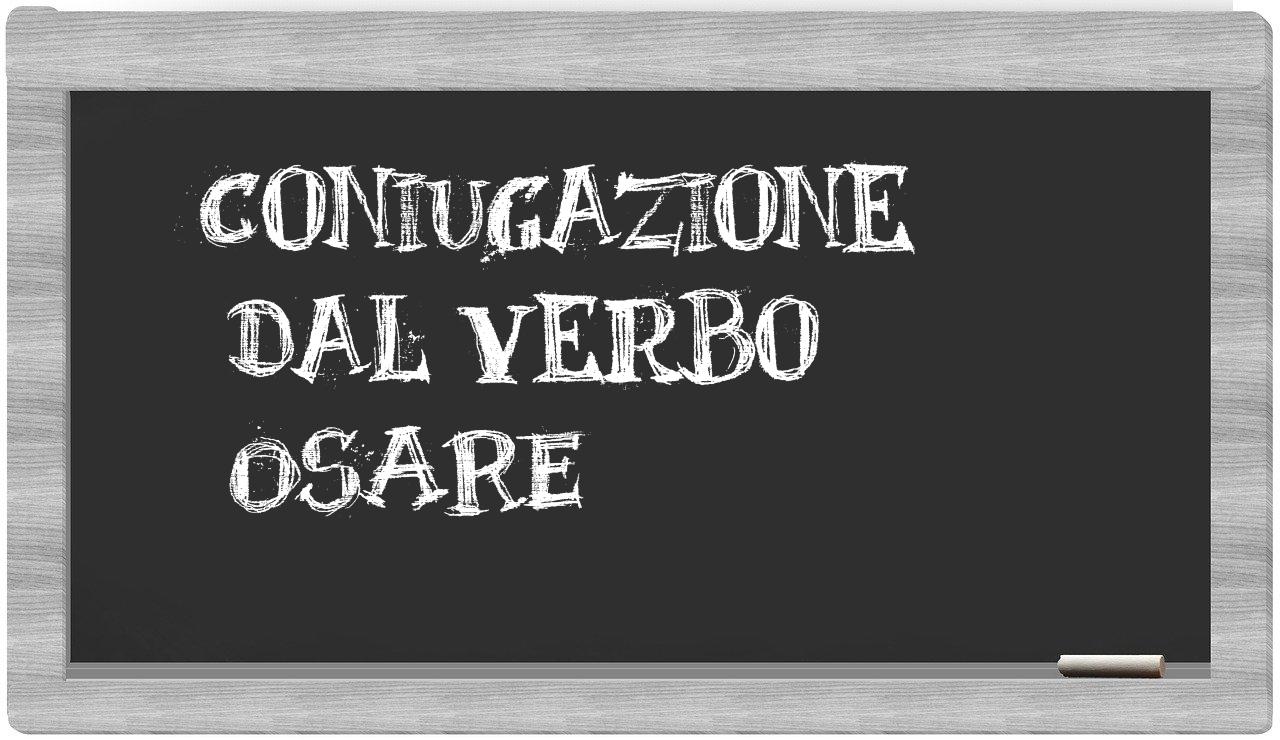 ¿osare en sílabas?