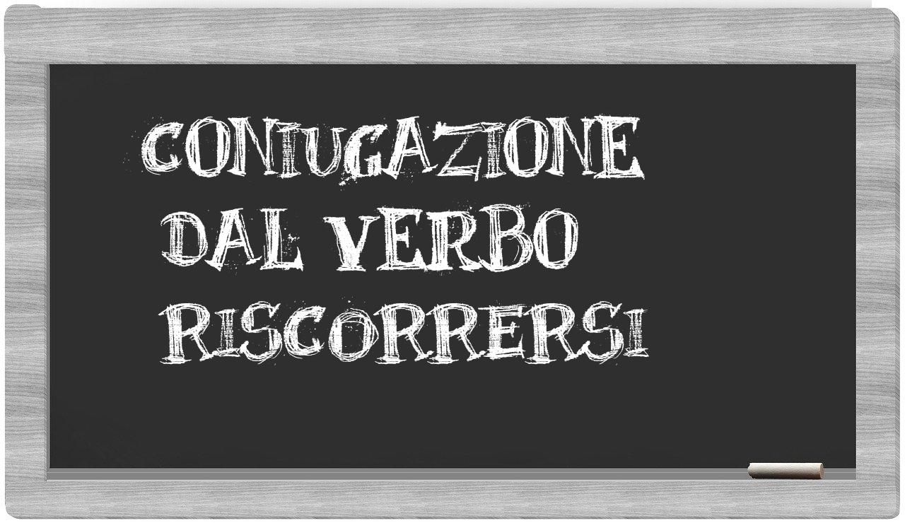 ¿riscorrersi en sílabas?