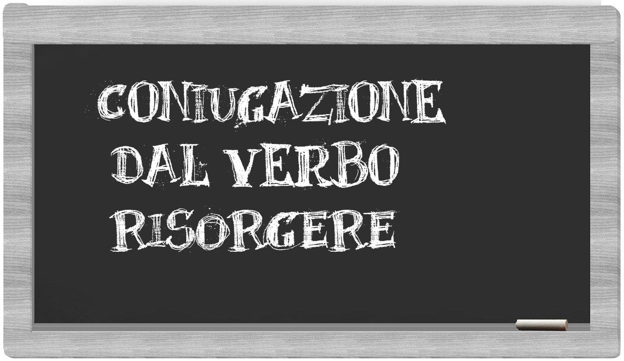 ¿risorgere en sílabas?