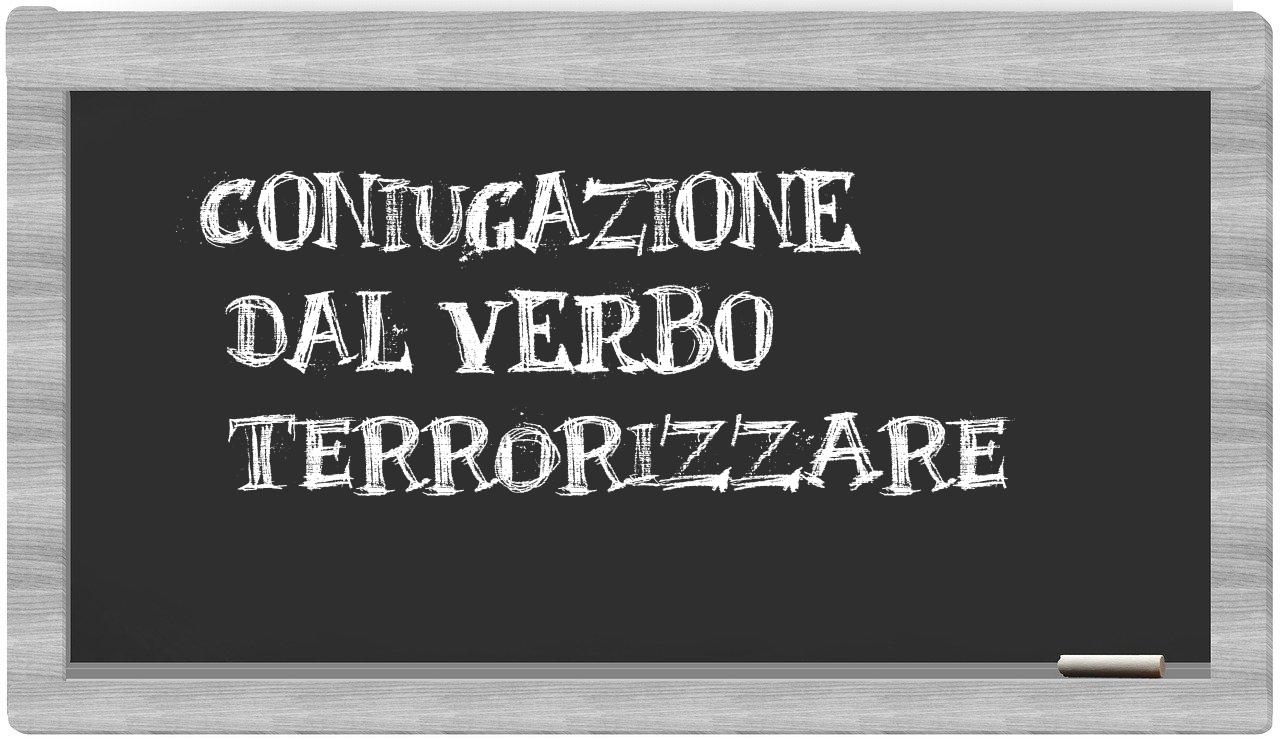 ¿terrorizzare en sílabas?